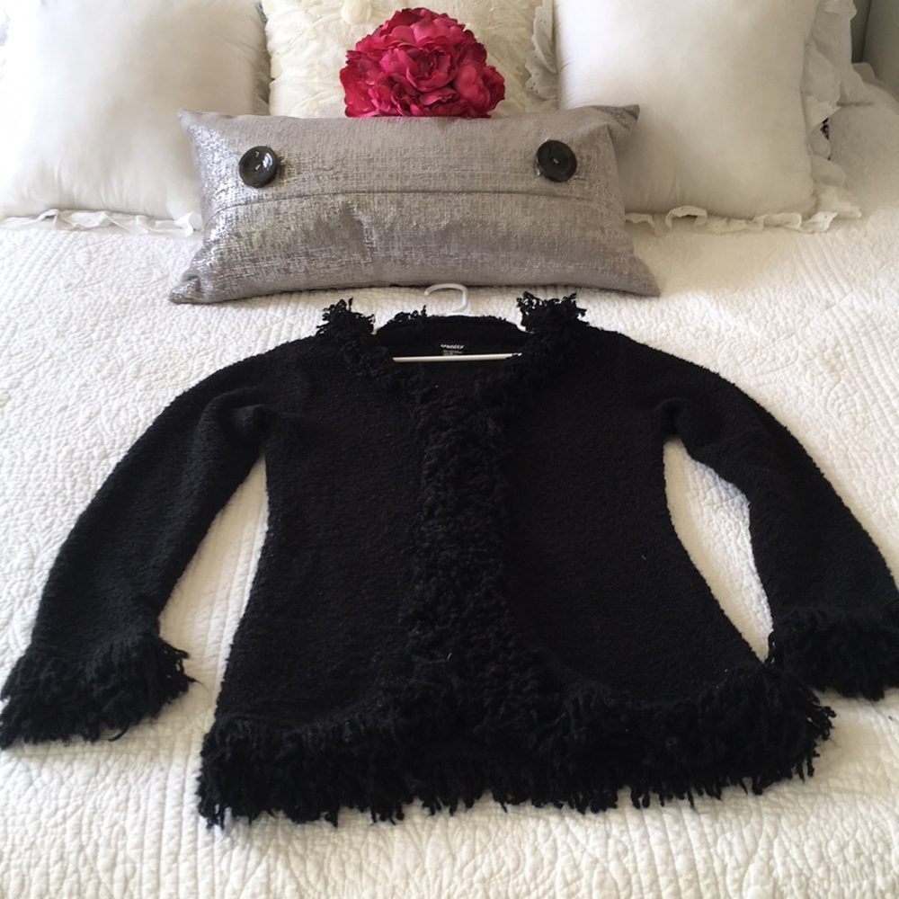 Vanity Black cardigan sweater
